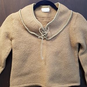 gorgeous vintage green wool sweater small